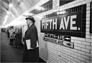 New york subway tile station